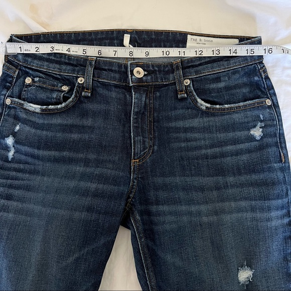 Rag & Bone Dre Low-Rise Boyfriend Jeans 27 - Picture 6 of 10